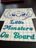 Little Monsters On Board Decal